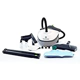 Steamfast SF-370 Canister Cleaner with 15 Accessories-All-Natural, Chemical-Free Pressurized Steam Cleaning for Most Floors, Counters, Appliances, Windows, Autos, and More, 64 inches, White