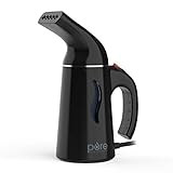 Pure Enrichment PureSteam Portable Fabric Steamer (Black) - Fast-Heating, Ergonomic Handheld Design with Easy-Fill Water Tank for 10 Minutes of Continuous Steam - Ideal for Home or Travel