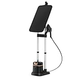 Rowenta IXEO Steamer for Clothes with Ironing Board 65 Inches 45 Second Heatup, 1 Liter Capacity 1500 Watts Ironing, Portable, Fabric Steamer, Garment Steamer, Adjustable QR1410,Black