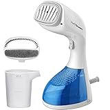 PurSteam 1400-Watt Steamer for Clothes, Wrinkle Remover, Fast Heat-up, Large Detachable Water Tank, Exact Measure Filler Cup and 2 in 1 Brush Included