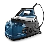 Rowenta Steam Iron for Clothes, Steam Pro Stainless Steel Soleplate, 1.1L Removable Tank, 1800W, Blue