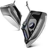 PurSteam Steam Iron for Clothes 1700W with Self-Cleaning Nonstick Stainless Steel Soleplate, Auto Shutoff, Anti-Drip